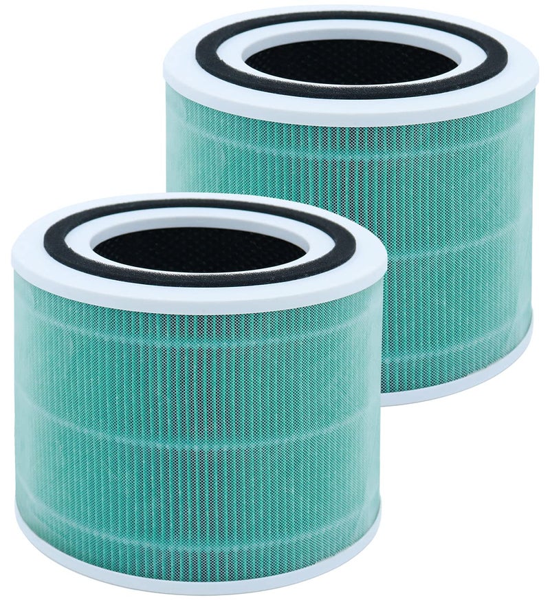 Laukowind فلتر لاوكويند لمرشح الهواء LEVOIT Core 300 و Core 300S بديل عالي الكفاءة من الكربون النشط فلتر حقيقي 3 في 1 للعناية بالحيوانات الأليفة مقارنة بمرشحات Core 300RF VortexAir عبوة 2