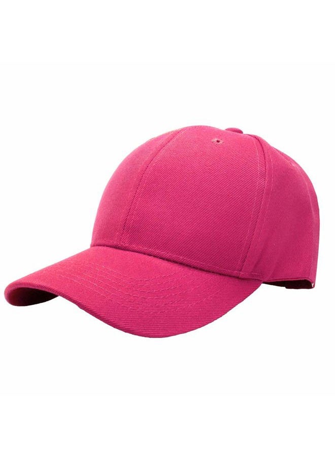 Falari Baseball Cap Adjustable Size for Running Workouts and Outdoor Activities All Seasons (1pc Hot Pink)  - Image 1