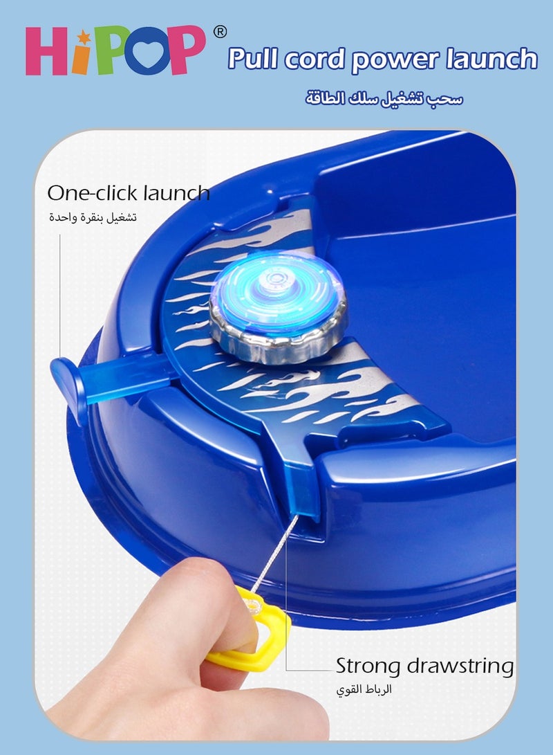 HIPOP Battle Game Spinning Top Toy,Light Up,Multiplayer Interactive Game For Kids Gift - Image 2