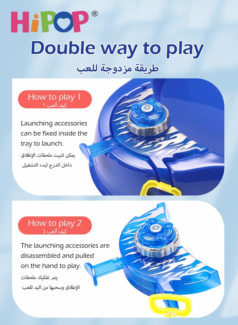 HIPOP Battle Game Spinning Top Toy,Light Up,Multiplayer Interactive Game For Kids Gift - Image 4
