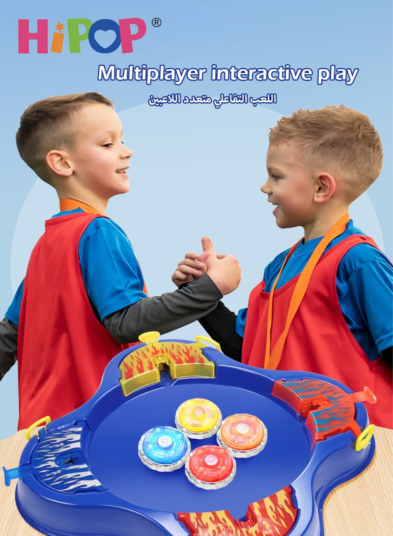 HIPOP Battle Game Spinning Top Toy,Light Up,Multiplayer Interactive Game For Kids Gift - Image 3