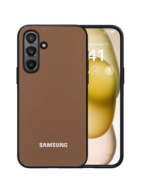 جراب متوافق مع هاتف Samsung Galaxy A56، غطاء حماية مزدوج الطبقات شديد التحمل، مقاوم للصدمات، متين، غير قابل للانزلاق - بني