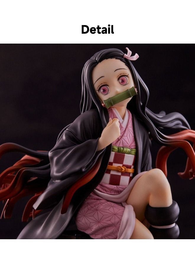 Generic - Kamado Nezuko Demon Slayer Figure, Anime Realistic Collectible Action Figure, High Quality Anime Action Figure Toy for Collection, Decoration, Valuable Gift, 230G - Image 1