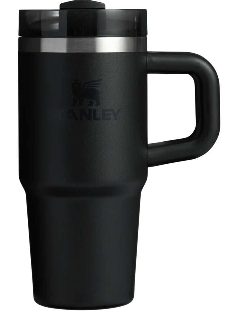 Stanley Quencher H2.0 Flow State Stainless Steel Vacuum Insulated Tumbler with Lid and Straw for Water, Iced Tea or Coffee, Smoothie and More, 14 oz, BLACK - Image 1