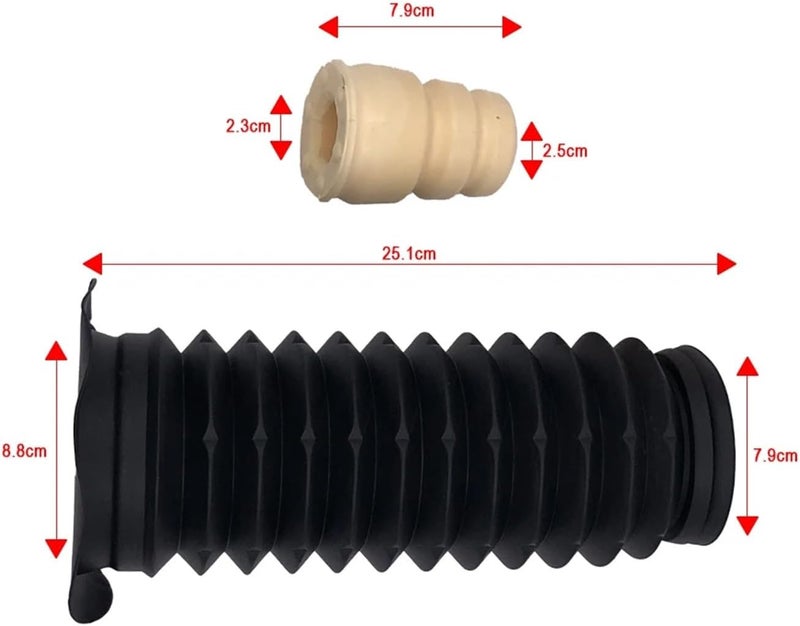 QASULER Shock Absorber Buffer Rubber Boot Set - Image 2