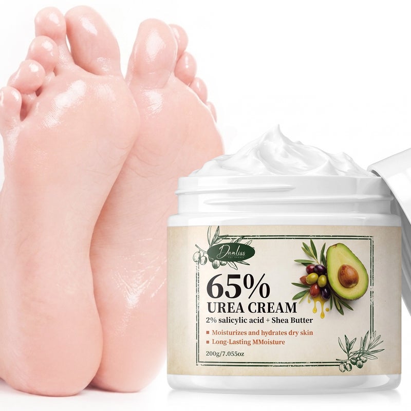 Danliss 65% Urea Repair Cream 200g 2% Salicylic Acid, Shea Butter, Avocado, Olive Oil - Image 1