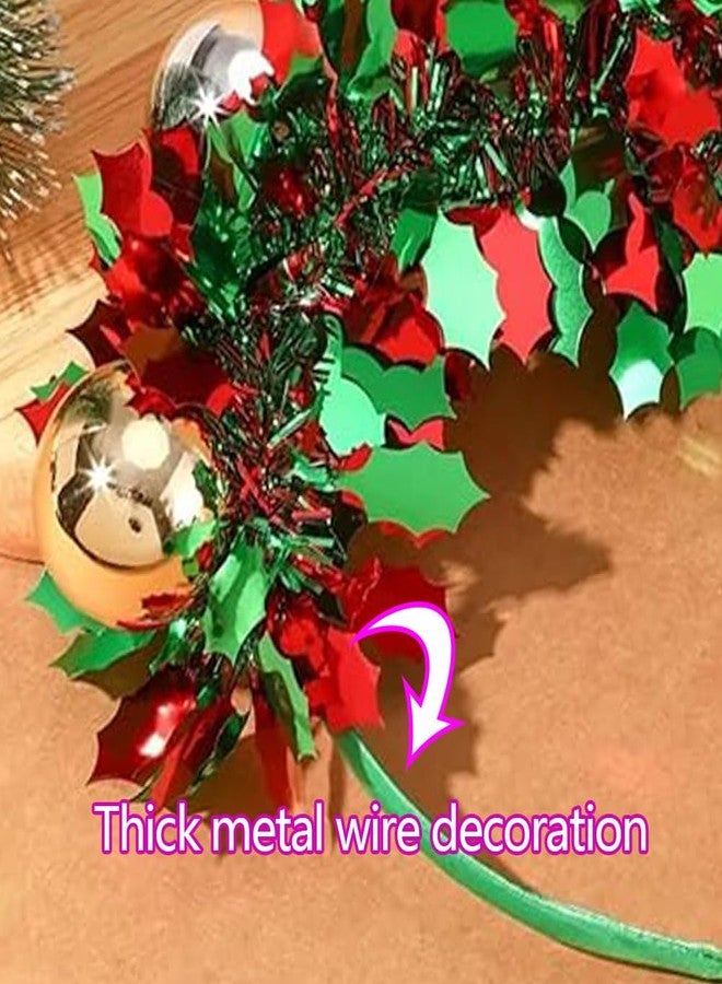 RUPOFUZA Christmas Headbands for Women Girls Glitter Colorful Tassel Headband Gold and Silver Balls Hair Bands Merry Christmas Headwear for Festive Party Hair Accessories Holiday New Year Headpiece Supplies - Image 4