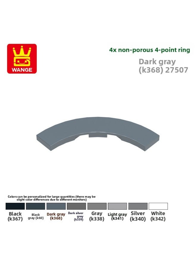 مكعبات بناء منزلية صغيرة من وانج تويز متوافقة مع أجزاء التجميع 27507، 4 حلقات غير مسامية 4 نقاط