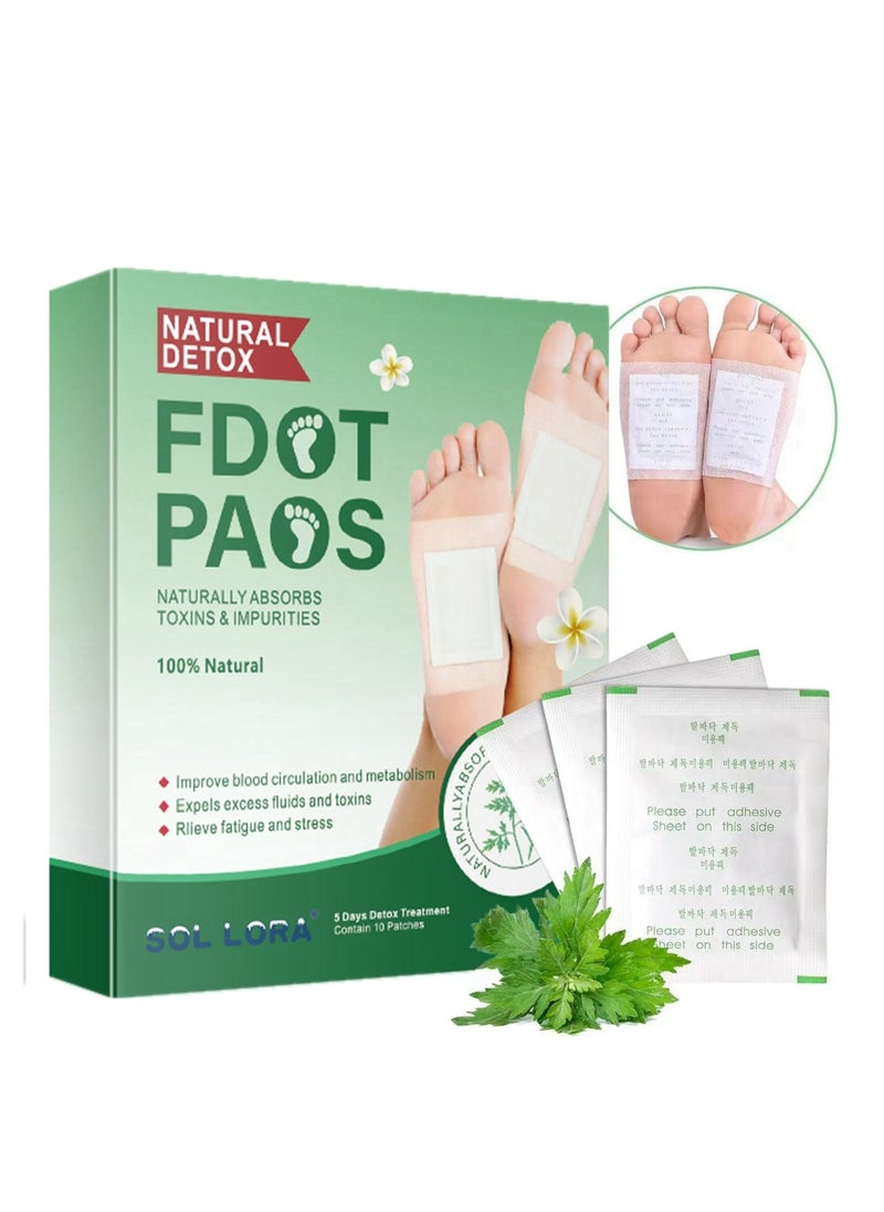 SOL LORA 10-Piece Cleansing Detox Foot Pads  - Image 1