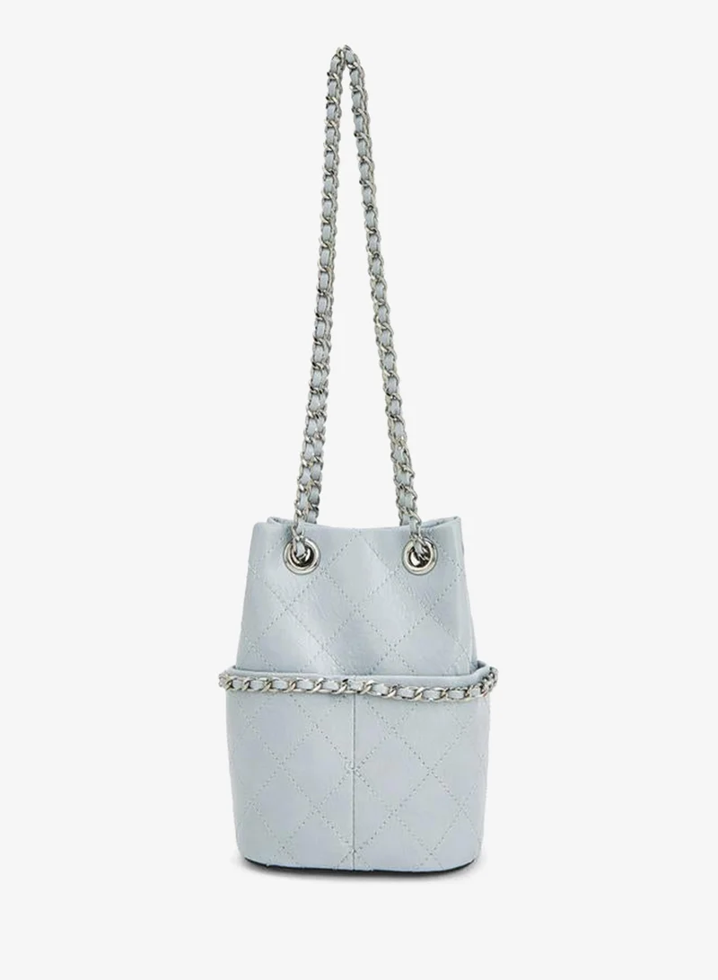 سيليست Quilted Bucket Bag With Chain Strap