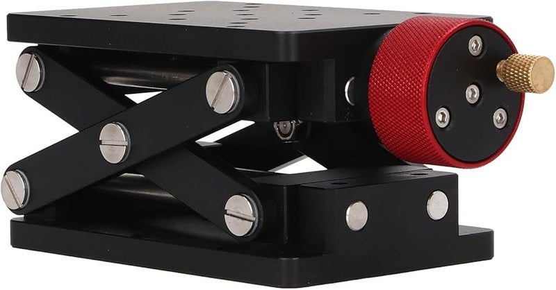 منصة رفع مقصية يدوية من الألومنيوم مع عجلات قفلية وحامل مختبر، أقصى حمل 10 كجم - Image 4