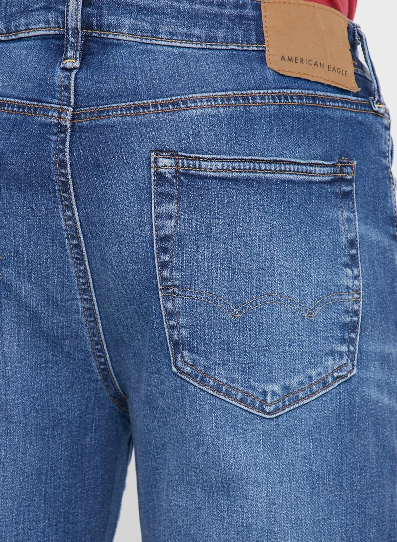 American Eagle Mid Wash Straight Fit Jeans
