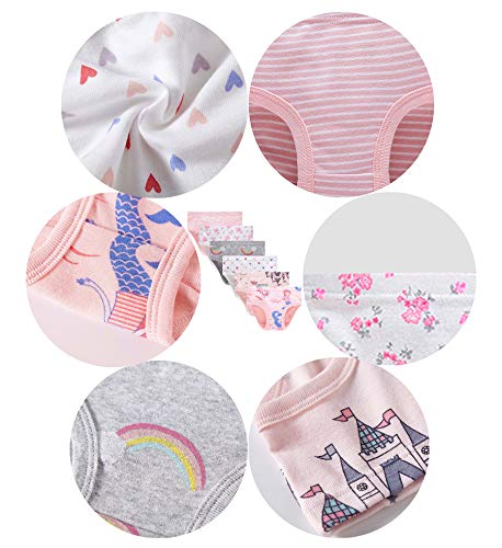 Barara King Toddler Soft 100% Cotton Panties Little Girls' Undies Assorted Underwear (Pack of 6) Size 5 - Image 2