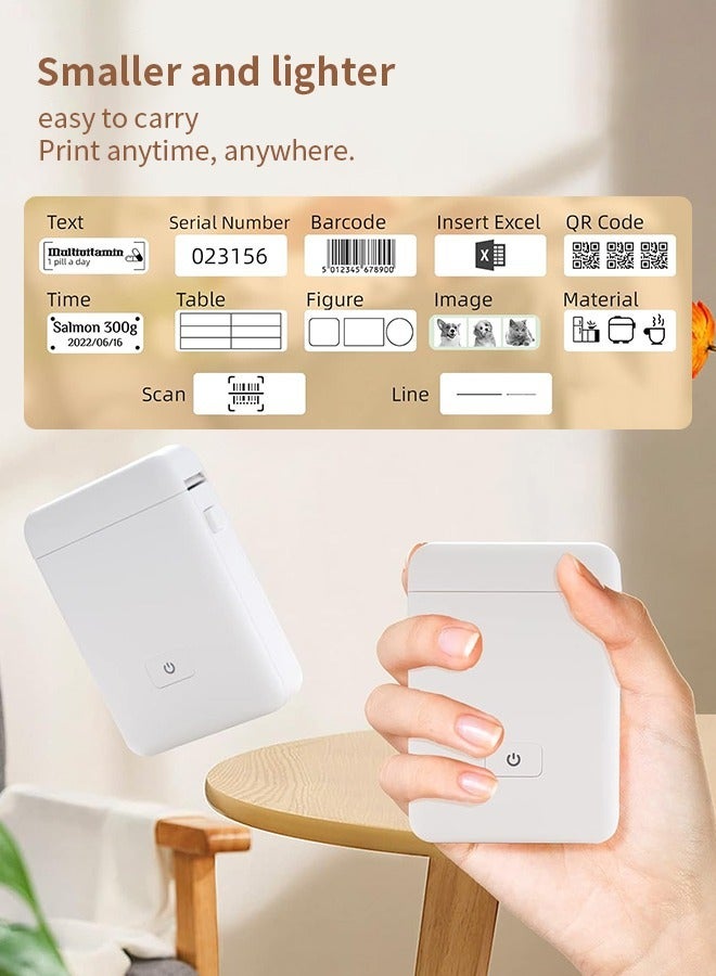 Portable Inkless Label Printer – Bluetooth Connectivity, 20mm/s Speed, Ideal for Smartphone Users - Image 3