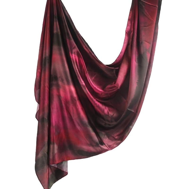 FANXIN Silk Print Headscarf Ethnic Shawl Wrap Scarf 180x85cm