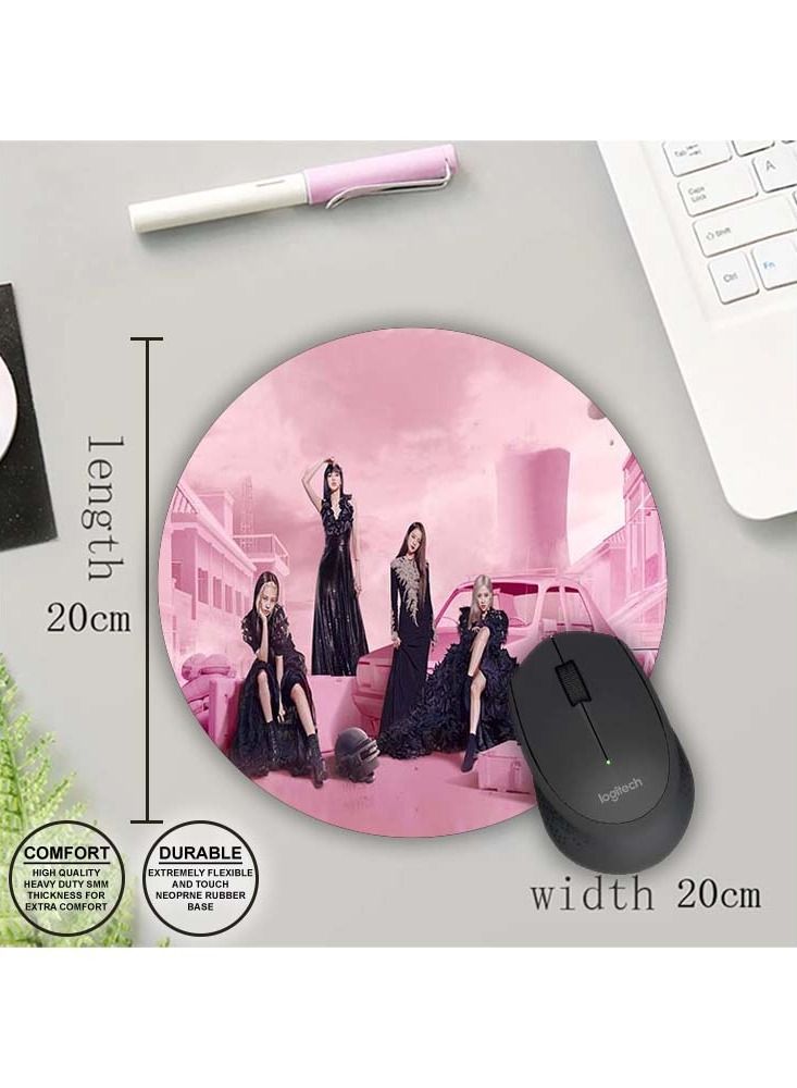 Protective Printed Mouse Pad Round - Image 1
