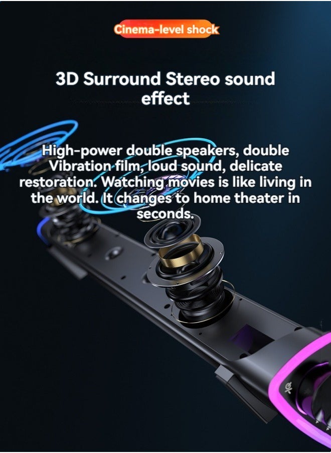 M MIAOYAN New audio multi-purpose Bluetooth/wired external speaker small desktop subwoofer speaker high-quality speaker  - Image 5