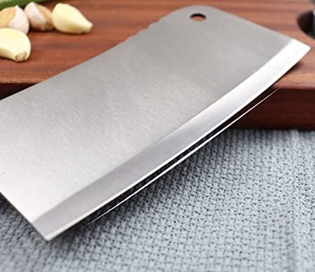 CEPLO Stainless Steel Kitchen Knives Knife MeatVegetable Chopper Full Tang Professional Kitchen Knives Handle Chari Chaku Chopping Knife Full Tang Handle for Home and Restaurant Knife I Big - Image 3