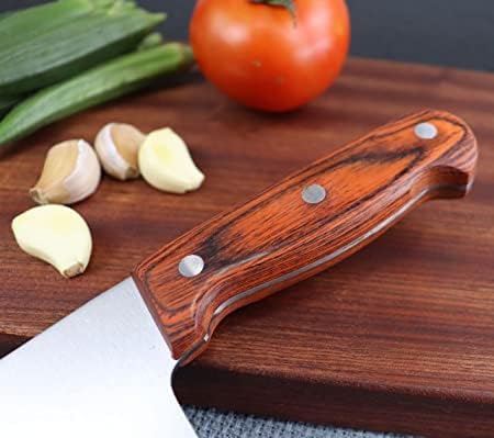 CEPLO Stainless Steel Kitchen Knives Knife MeatVegetable Chopper Full Tang Professional Kitchen Knives Handle Chari Chaku Chopping Knife Full Tang Handle for Home and Restaurant Knife I Big - Image 4