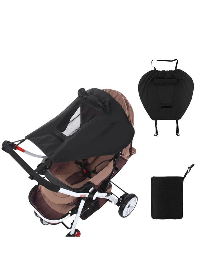 IBLUELOVER Universal Stroller Sun Shade UV Protection Baby Stroller Sun Cover Waterproof Stroller Cover with Viewing Window for Outdoor(Only Sun Cover) - Image 1