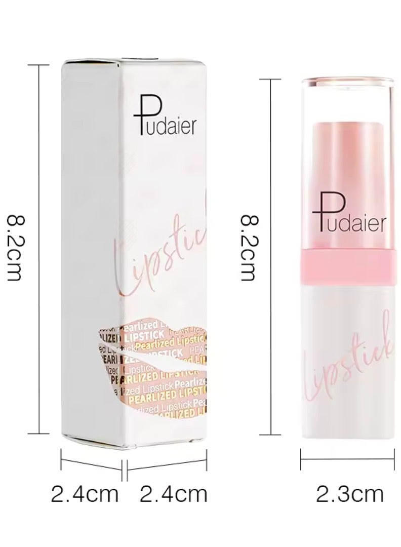 pudaier Pearlized Lipstick Diamond Glitter Matte Lipstick Long Lasting Waterproof Metallic Bronze Lip Gloss Gold Bronze Sparkling High Pigment Non Stick Lip Stain Full Coverage Tinted Lip Balm 02 - Image 4