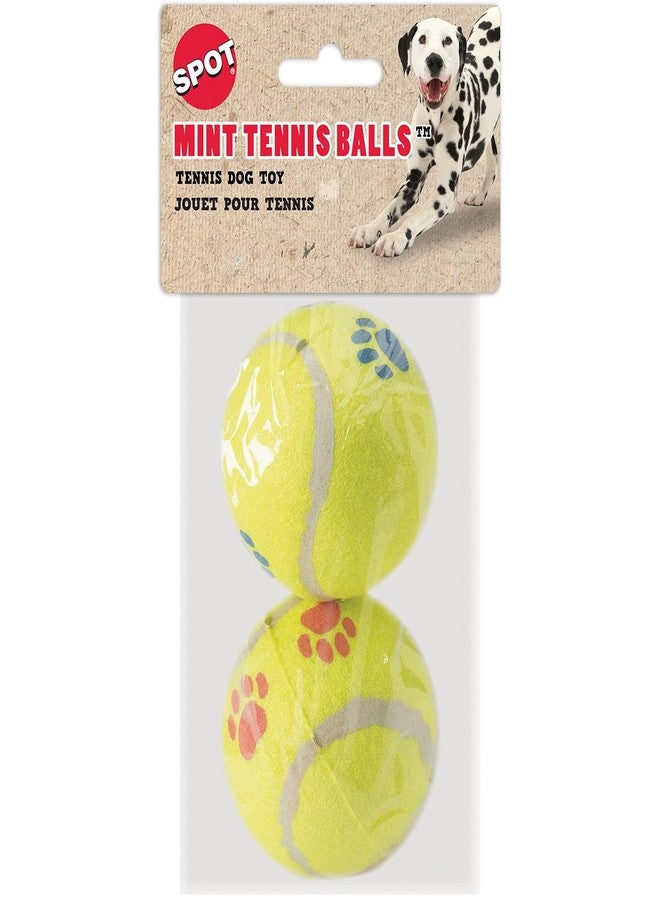 spot Ethical Mint Flavor Pawprint Tennisball for Dogs, 2-Pack - Image 2