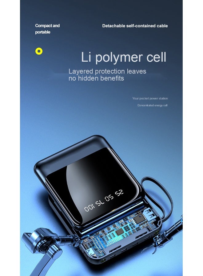 شاحن محمول سعة 20000 مللي أمبير مزود بكابل صغير ومريح وعالي السعة - Image 4
