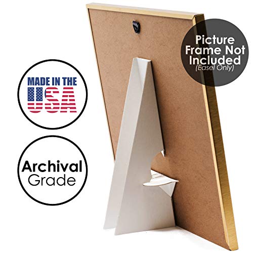 Lineco, Pack of 25, 7 Inch, White Easel Back Self Stick Double Wing, Archival Quality Acid-Free, for Picture Art Poster - Image 2