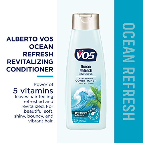 Alberto VO5 VO5 Ocean Refresh Revitalizing Conditioner 125 Fl Oz Sea Minerals Leaves Hair Looking Vibrant and Beautiful - Image 5