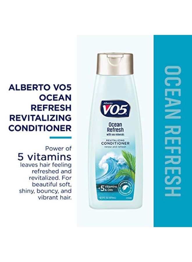 Alberto VO5 VO5 Ocean Refresh Revitalizing Conditioner 125 Fl Oz Sea Minerals Leaves Hair Looking Vibrant and Beautiful - Image 4