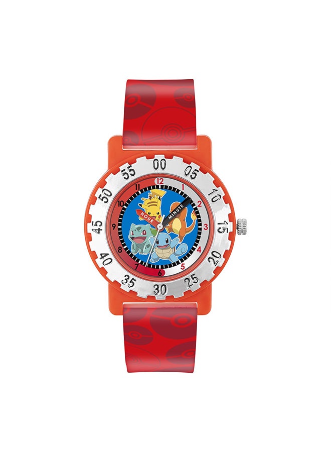 Disney Boys Analog Round Shape Silicon Wrist Watch - POK4194 - 33 Millimeter - Image 1