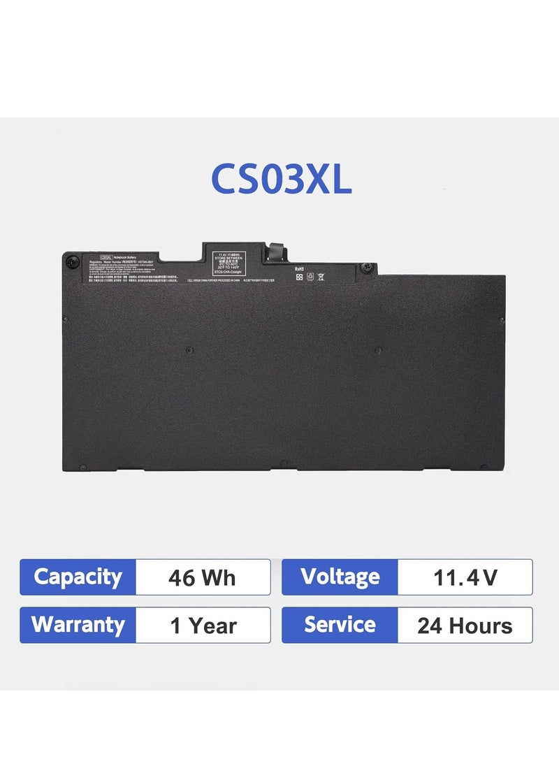 Generic CS03 CS03XL Battery for HP EliteBook 745 755 840 848 850 G3 G4 ZBook 15u G3 G4 Series MT42 MT43 CS03046XL 800231-1C1 800513-000 1 - - 114V - 48Wh  - Image 2