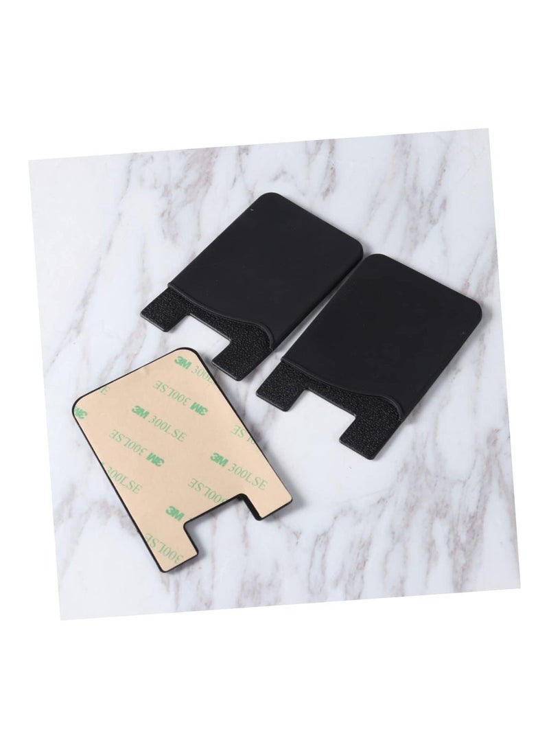 GGOOT 3pcs Pocket Wallet Cell Phone Case Cellphone Holder Wallet for Phone Stick on Stick on Cell Phone Wallet Silicone Holder Sticker Wallet for Back of Phone Credit Card Clip  - Image 4