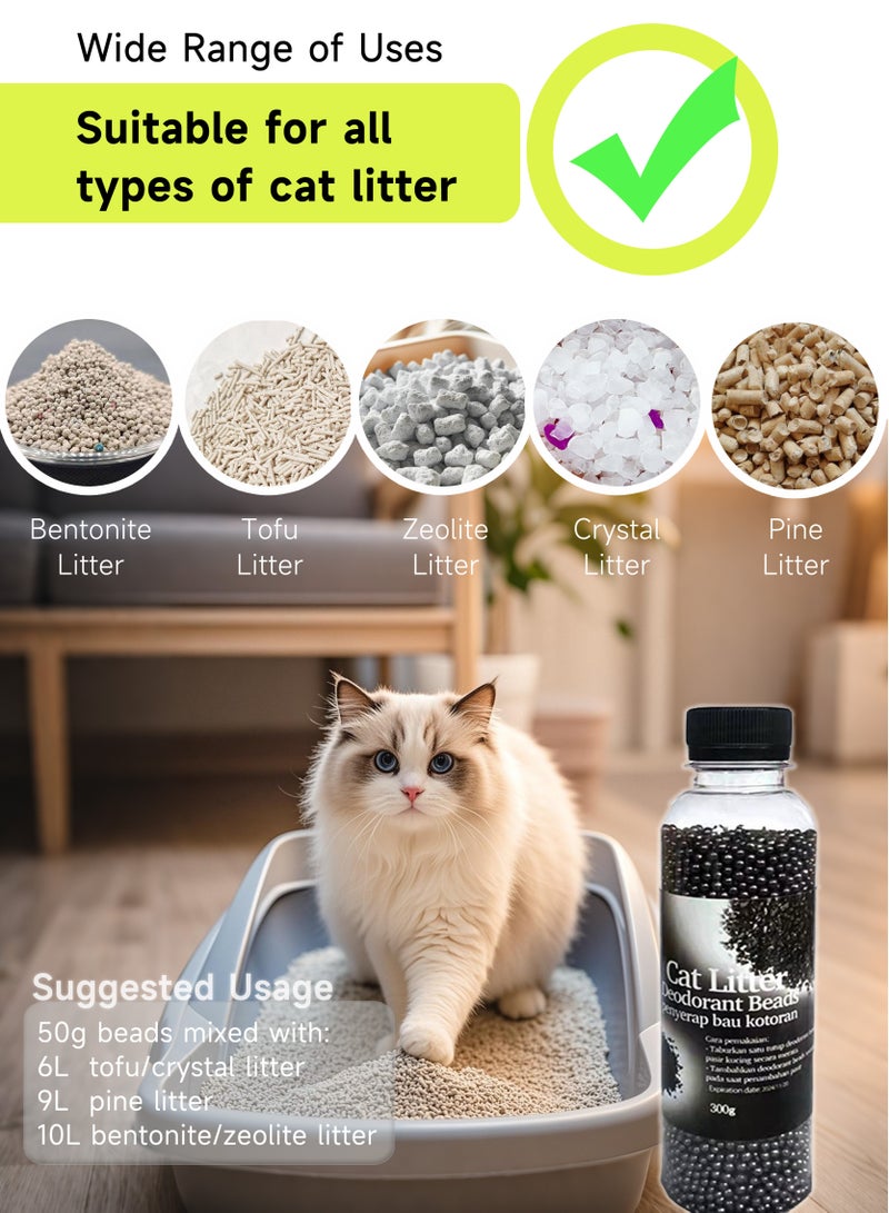 BestBuy Cat Litter Companion, 2-Pack 600g Cat Litter Box Deodorant Beads, Litter Box Deodorizer, Eliminate Cat Stink, Neutralize Odor - Image 3