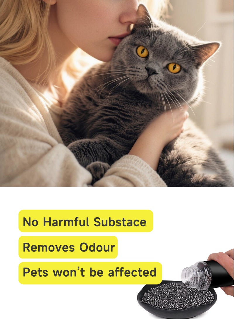 BestBuy Cat Litter Companion, 2-Pack 600g Cat Litter Box Deodorant Beads, Litter Box Deodorizer, Eliminate Cat Stink, Neutralize Odor - Image 5