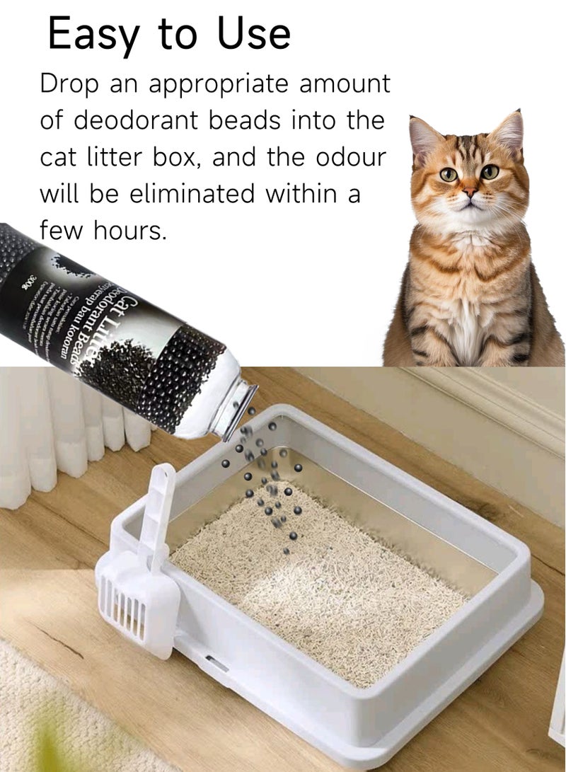 BestBuy Cat Litter Companion, 2-Pack 600g Cat Litter Box Deodorant Beads, Litter Box Deodorizer, Eliminate Cat Stink, Neutralize Odor - Image 2