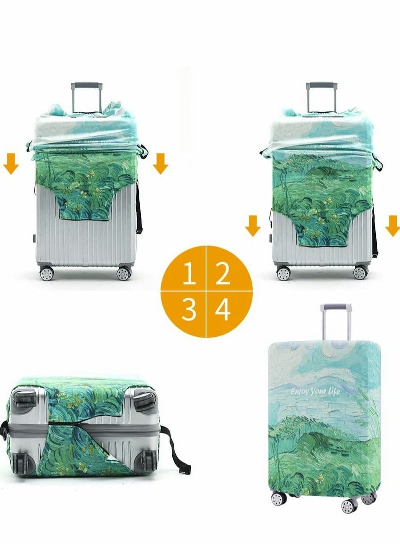 Excefore Luggage Cover, Washable Suitcase Cover, Anti-scratch Suitcase Protector Fits 18-32 Inch Luggage ( M )  - Image 4