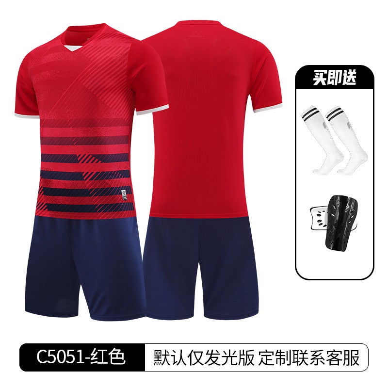 Children'S Football Game Campus Sports Team Uniform Suit Toddler Football Shirt Jersey Quick-Drying Training Suit - Image 1