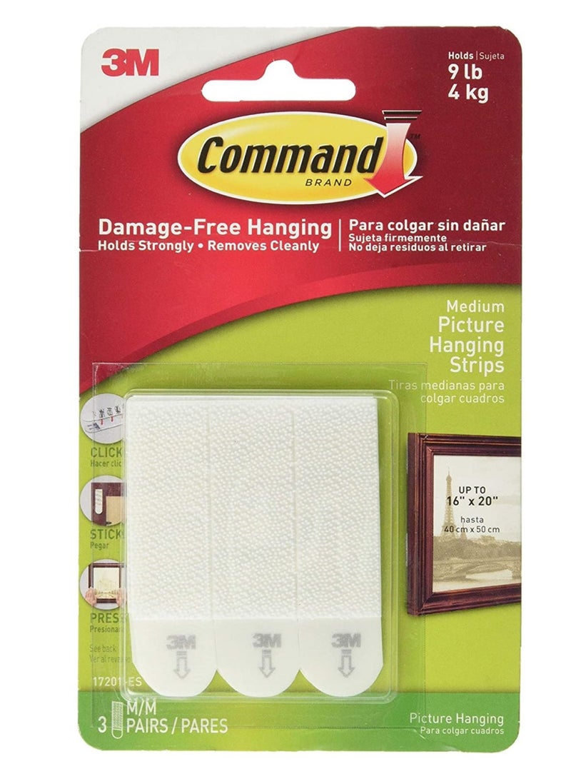 ثري ام 3M شرائط تعليق الصور المتوسطة 3S