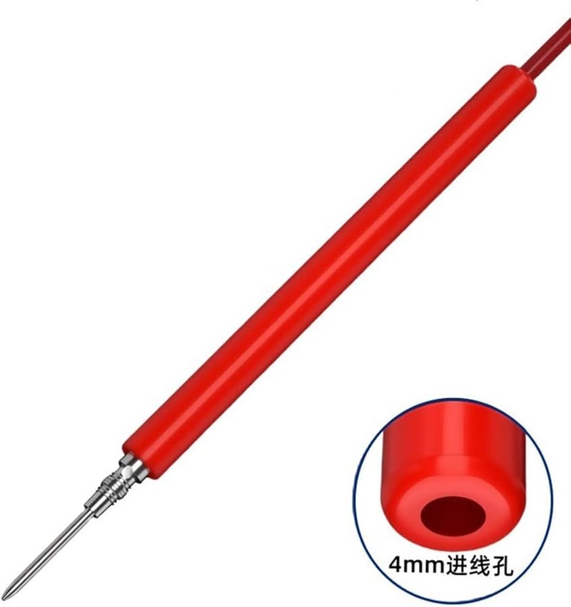 10Pcs Red Black Multimeter Test Probe Tips with Insulated Spring Hook Connectors - Image 4