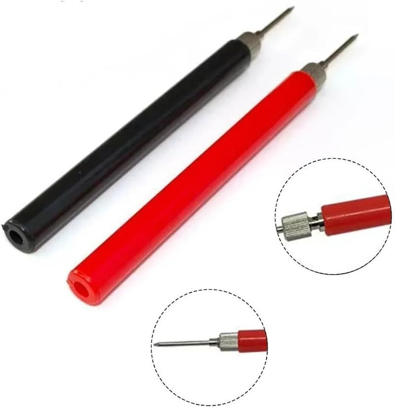 10Pcs Red Black Multimeter Test Probe Tips with Insulated Spring Hook Connectors - Image 5
