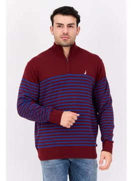 NAUTICA Men High Neck Stripe Long Sleeve Sweater, Multicolor  - Image 1