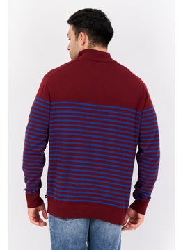 NAUTICA Men High Neck Stripe Long Sleeve Sweater, Multicolor  - Image 4
