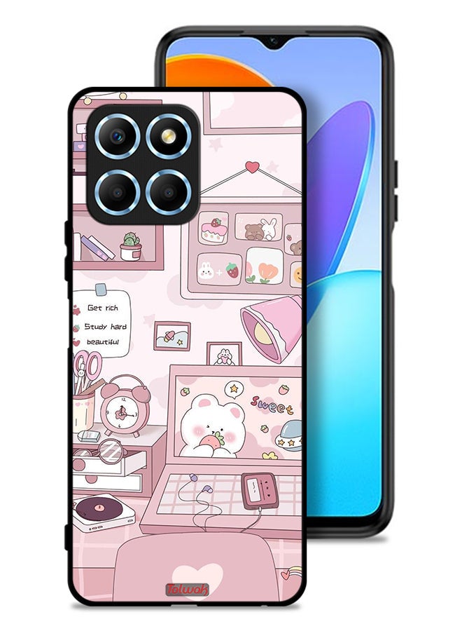 Tolwak Honor X6 Protective Case Cover Get Rich Study Hard  - Image 1