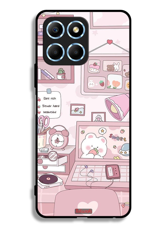 Tolwak Honor X6 Protective Case Cover Get Rich Study Hard  - Image 2