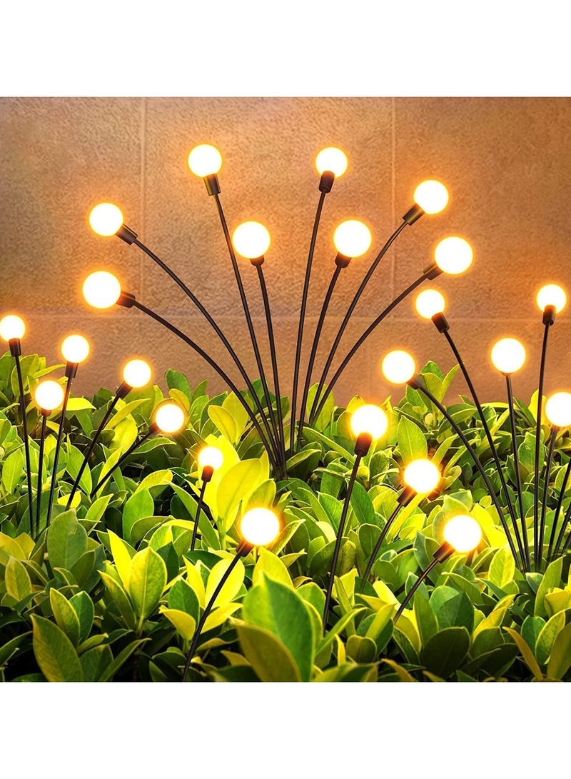 اتش كي في HKV أضواء اليراع المعدنية الخارجية للطاقة الشمسية | 6 LED | مع وضع الفلاش | ضوء النجم المتمايل للحديقة الشمسية، ضوء الحديقة الدافئة | مقاوم للماء | أضواء مسار اليراع للأواني...  - Image 1