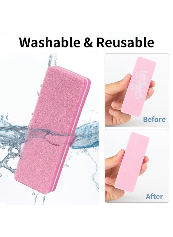 HAWATOUR HAWATOUR Nail Files and Buffers, 8 Pieces Manicure Kit for Acrylic and Natural Nails, 100/180 Grit Rectangular Art Care Buffer Block Tools Home Salon  - Image 4