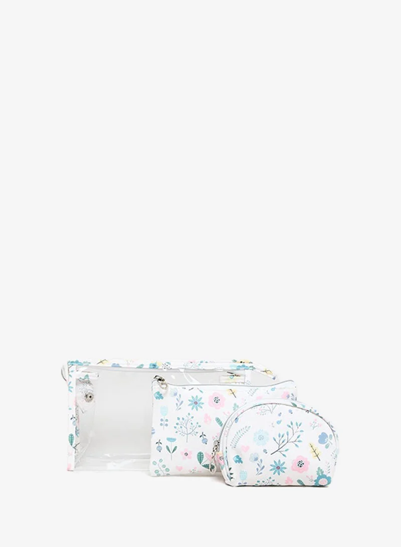 3 Pack Cosmetic Pouch Set