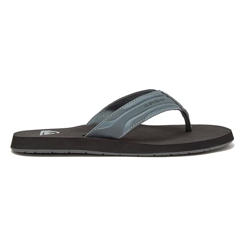 Quiksilver Men's Monkey Wrench 3 Point Sandal, Grey/Black/Grey, 12 M US - Image 2