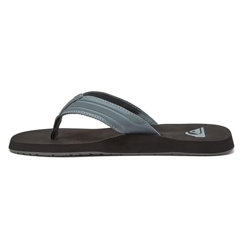 Quiksilver Men's Monkey Wrench 3 Point Sandal, Grey/Black/Grey, 12 M US - Image 3